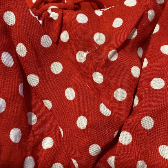 NEW Zara Polka Dot Strappy Corset Mid Dress Size M - Picture 14 of 15